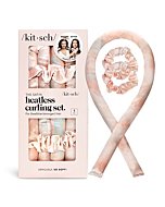 Kitsch Back to School Satin Heatless Curling Set for Hair, Perfect Curls, No Damage, No Heat - Sunset Tie Dye