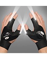 ThxToms LED Flashlight Gloves Gifts for Men, Father's Day Gifts for Dad, Unique Birthday Stuff Gift for Men Dad Father Husband, Cool Gadgets Tools for Repairing Fishing Camping, 1 Pair Black