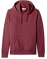 Goodthreads Men's Pullover Fleece Hoodie, Burgundy, Large