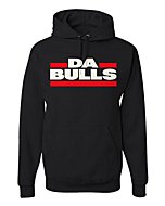 Victory Ink Men's Da Bulls Chicago Sports Hoodie Basketball Fan Pullover Sweatshirt (L) Black