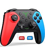 Wireless Switch Controller for Switch/Lite/OLED Controller, Switch Controller with a Mouse Touch Feeling on Back Buttons, Extra Switch Pro Controller with Wake-up,Programmable, Turbo Function