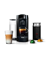 Nespresso VertuoPlus Coffee and Espresso Machine by De'Longhi with Milk Frother, Ink Black