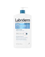 Lubriderm Daily Moisture Lotion + Pro-Ceramide with Shea Butter & Glycerin Helps Moisturize Dry Skin, Hydrating Face, Hand & Body Lotion is Lightly Scented & Non-Greasy, 24 fl. oz