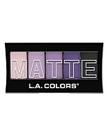 L.A. Colors 5 Color Matte Eyeshadow, Purple Cashmere, CEM473