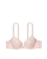 Victoria's Secret Everyday Comfort Push Up Bra, Moderate Coverage, Padded, Plunge Neckline, Bras for Women, Body by Victoria Collection, Pink (32B)