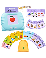 QuTZ ABC Learning Flash Cards for Toddlers 2-4, Autism Toys, Speech Therapy Toys, Educational Learning Talking Sight Words Flash Cards Kindergarten for Boys and Girls, 248 Sight Words Blue