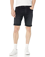 G-Star Raw Men's 3301 Slim Fit Denim Shorts, Jet Black, 36W