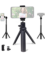 NexiGo Lightweight Mini Tripod for Camera/Phone/Webcam, Extendable Stand, for NexiGo Logitech Webcam C920 C922 C925e C922x C930e C930 C615 Brio and Other Devices with 1/4" Thread