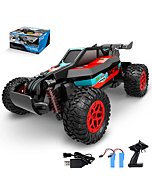 Loozix RC Racing Car, 1:20 Scale 2.4GHZ Remote Control Car 20KM/H High Speed Racing RC Truck Electric Toy Vehicle with 2 Rechargeable Batteries for Boys Kids