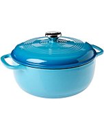 Lodge Enameled Cast Iron Dutch Oven, 6 Qt, Cornflower