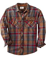 Legendary Whitetails Men's Standard Harbor Heavyweight Flannel Shirt, Smokey Mountain Plaid, Large