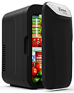 NXONE Mini Fridge,6 Liter/8 Can AC/DC Small Refrigerator,Portable Thermometric Cooler and Warmer Freezer Skincare fridge for Foods,Beverage,Medications, Home,Bedroom,Dorm,Office and Car Black