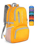 Packable Hiking Backpack Water Resistant,30L Lightweight Daypack Foldable Backpack for Travel,By Zomake(Yellow(New))