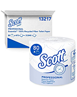 Scott Essential Professional 100% Recycled Fiber Bulk Toilet Paper for Business (13217), 2-PLY Standard Rolls, White, 506 Count(Pack of 80)(Packaging may vary)