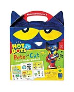 Educational Insights Hot Dots Jr. Pete The Cat - I Love Kindergarten Set with Interactive Pen Included, 200+ Multi-Subject Activities, Homeschool & Kindergarten Readiness Learning Workbooks, Ages 5+