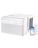 Midea 12,000 BTU U-Shaped Smart Inverter Window Air Conditioner–Cools up to 550 Sq. Ft., Ultra Quiet with Open Window Flexibility, Works with Alexa/Google Assistant, 35% Energy Savings, Remote Control