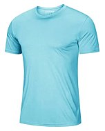 Men T Shirts Short Sleeve Dry Fit Shirts Workout Performance Shirts Quick Dry Shirts UV T Shirt Outdoor Shirts Men Lake Blue