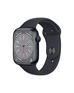 Apple Watch Series 8 GPS 45mm Midnight Aluminium Case with Midnight Sport Band - S/M