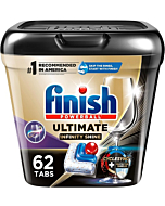 Achieve diamond-like shine with Finish Ultimate Plus Infinity Shine dishwasher tablets.