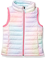 Girls Lightweight Water-Resistant Packable Puffer Vest