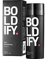 ﻿﻿BOLDIFY Hair Fibers for Thinning Hair (DARK BROWN) Undetectable & Natural - 28g Bottle - Hair Powder - Completely Conceals Hair Loss in 15 Sec - Hair Thickener & Topper for Fine Hair for Women & Men