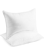 Beckham Hotel Collection Bed Pillows for Sleeping - Queen Size, Set of 2 - Cooling, Luxury Gel Pillow for Back, Stomach or Side Sleepers