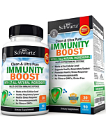 BioSchwartz Immune Support Supplement with Vitamin C 1000mg Zinc Elderberry Extract Ginger Root Beta Carotenes, Immunity Boost for Adults, Natural Immune Defense Antioxidant Vitamins, 90 Capsules