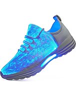 LED Light Up Shoes for Men Women, Light Fiber Optic LED Shoes Luminous Trainers Flashing Sneakers for Festivals, Christmas, Halloween, New Year Party, DIYJTS 