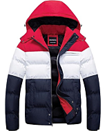 Men's Puffer Jacket Waterproof Winter Parka jacket Warm Thicken Ski Coat Made By CREATMO US 