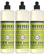 Mrs. Meyer's Dish Soap - Lemon Verbena scent, 3 pack