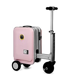 Airwheel SE3S Smart Riding Luggage Electric Suitcase Scooter with Removable Battery (pink)