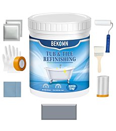 Tub and Tile Refinishing Kit,Bathtub Sink Paint Reglaze Kit,Odorless Water Based