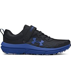 Under Armour Boys' Pre School Assert 10 Alternate Closure, (005) Black/Horizon Blue/Horizon Blue, 3, US