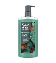 Dove Men+Care Body Wash Eucalyptus + Cedar Oil to Rebuild Skin in the Shower with Plant-Based Cleansers and Moisturizers 26 oz