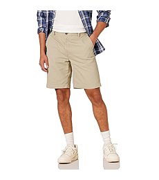 Amazon Essentials Men's Classic-Fit 9" Short, Khaki Brown, 32