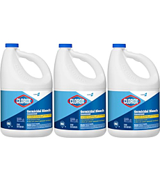 CloroxPro Clorox Germicidal Bleach, 121 Ounce Bottle, Pack of 3 (Package May Vary)