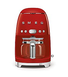 Smeg Drip Filter Coffee Machine, Red, 10 cup