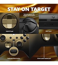 Xbox Gold Shadow Controller - dazzling design, next-gen gameplay