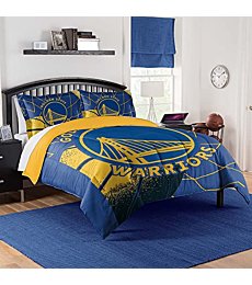 Northwest NBA Golden State Warriors Comforter & Sham Set Full/Queen