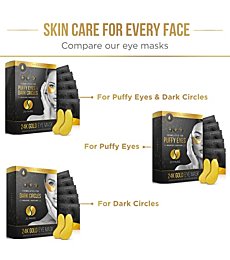 DERMORA Under Eye Mask Patches -20 Pairs - Face Mask Skin Care Products for Puffy Eyes - Cruelty-Free, Vegan Eye Patches - Stocking Stuffers for Women & Men