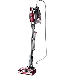 Shark HV322 Rocket Deluxe Pro Corded Stick Vacuum with LED Headlights, XL Dust Cup, Lightweight, Perfect for Pet Hair Pickup, Converts to a Hand Vacuum, with Pet Attachments, Bordeaux/Silver