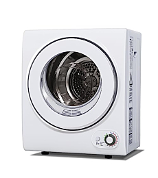 Euhomy 110V Portable Clothes Dryer 850W Compact Laundry Dryers 1.5 cu.ft Front Load Stainless Steel Electric Dryers Machine with Stainless Steel Tub for Apartment,RVs,Dorms,White Easy Control