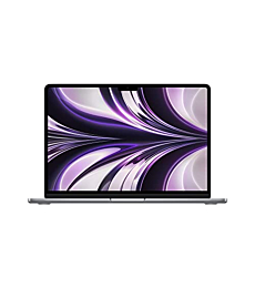 Apple 2022 MacBook Air Laptop with M2 chip: 13.6-inch Liquid Retina Display, 8GB RAM, 256GB SSD Storage, Backlit Keyboard, 1080p FaceTime HD Camera. Works with iPhone and iPad; Space Grey; English