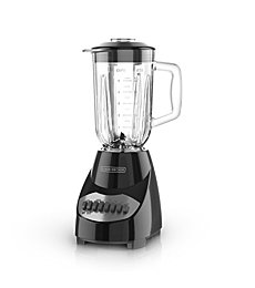 BLACK+DECKER 10-Speed Countertop Blender, BL2010BG, 6-Cup Glass Jar, Dishwasher-Safe, Stainless Steel Blade, Suction Feet