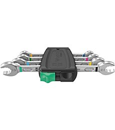 Wera - 05020314001 - Double open-ended wrench set, 6005 Joker 4 Set 1 Double open-ended wrench set, 4 pieces