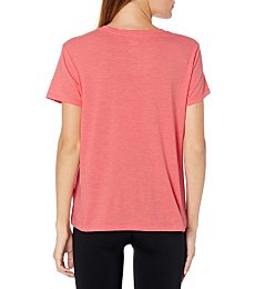 PUMA Women's Essentials Logo Tee, Georgia Peach Heather, X-Small