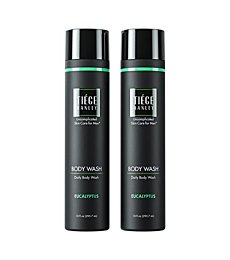 Tiege Hanley Daily Body Wash for Men | Gently Removes Dirt, Sweat and Oil | Eucalyptus Scent | 10 fluid ounces | Made in the USA | 2 Pack