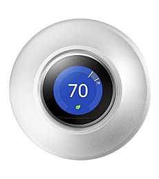 Metal Nest Learning Thermostat Wall Plate Compatible with Nest Learning Thermostat 3rd 2nd 1st Generation Silver (Wall Plate Only &2020 Nest Thermostat Can't Be Used)