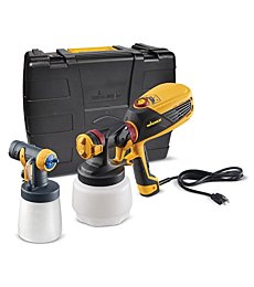 Wagner Spraytech 0529010 FLEXiO 590 Handheld HVLP Paint Sprayer, Sprays Most Unthinned Latex, Includes Two Nozzles - iSpray & Detail Finish Nozzle, Complete Adjustability for All Needs , Multi-colored