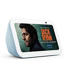 Amazon Echo Show 5 (3rd Gen, 2023 release) | Smart display with 2x the bass and clearer sound | Cloud Blue